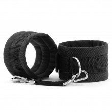 Черные тканевые наручники «My Rules», БДСМ арсенал 6901-1ars, цвет Черный