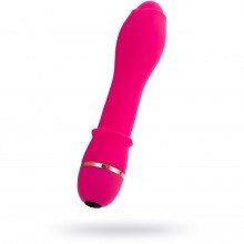 Розовый нереалистичный вибратор «Marchy» с расширяющейся головкой, 20 режимов вибрации, рабочая длина 14 см, A-Toys by TOYFA 761053, из материала Силикон, длина 16.6 см.