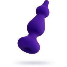 Фиолетовая анальная втулка «Sholt» с постепенным увеличением диаметра, рабочая длина 7.5 см, Toyfa 357031, из материала Силикон, цвет Фиолетовый, длина 10 см.