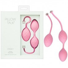 Премиальный набор вагинальных шариков «Pillow Talk Frisky», цвет розовый, со смещенным центром тяжести, от Orion 5344550000, длина 20.3 см.