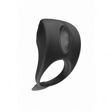 Эрекционное кольцо с вибрацией и электростимуляцией «C-spot Massager», Shots ELC022BLK, бренд Shots Media, длина 8.5 см.