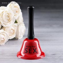 Настольный колокольчик «Ring for sex», арт. 2757069, бренд Сувениры, цвет Красный