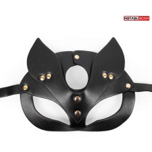 Черная игровая маска с ушками, Notabu ntb-80650, из материала ПВХ, цвет Черный