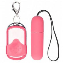 Вибропуля «Remote Vibrating Bullet» розового цвета, Shots media SHT078PNK, из материала Пластик АБС, коллекция Shots Toys, цвет Розовый, длина 6.3 см.