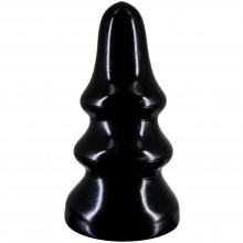 Черная анальная пробка «Magnum 19» из ПВХ, рабочая длина 20.5 см, диаметр 9.3 см, Lovetoy 421900, бренд Биоклон, цвет Черный, длина 22 см.