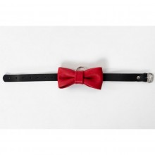 Ошейник с галстуком-бабочкой и кольцом для поводка, Джага-Джага 912-12 BX DD, цвет Красный