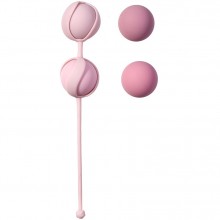 Набор из 4 сменных вагинальных шариков «Love Story Valkyrie», розовый, Lola Games 3013-01lola, из материала Силикон, диаметр 2.9 см.