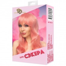 Светло-розовый длинный парик «Сэкера» с челкой, длина 65 см, Джага-Джага 964-02 BX DD, длина 65 см.