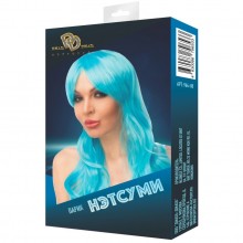 Парик «Нэтсуми» с длинными волосами голубого цвета, длина 65 см, Джага-Джага 964-08 BX DD, цвет Голубой, длина 65 см.
