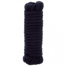 Черная хлопковая веревка для связывания «Bondx Love Rope», 5 м, Dream toys 20858, цвет Черный, 5 м.