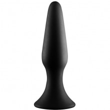 Черная силиконовая анальная пробка «Metal Ball Butt Plug» с утяжеленным шариком внутри, общая длина 15 см, Dream toys 21614, цвет Черный, длина 15 см.