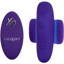Клиторальный вибро-стимулятор в трусики «Lock-N-Play Remote Pulsating Panty Teaser», цвет фиолетовый, материал силикон, CalExotics SE-0077-55-3, коллекция Remote Controlled Vibes, длина 9.5 см.