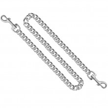 Длинная соединительная цепь с карабинами, длина цепи 70 см, Джага-Джага 745-01 BX DD, цвет Серебристый, длина 70 см.