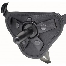 Универсальный пояс для страпона «Best uni strap» со сменными фиксаторами, черный, размер 44/60, Биоклон 062503, бренд LoveToy А-Полимер, One Size (Р 42-48)