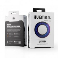 Перезаряжаемое эрекционное виброкольцо «Saturn» с вибрацией, фиолетовое, EDC Wholesale HUE001, бренд EDC Collections, коллекция Hueman