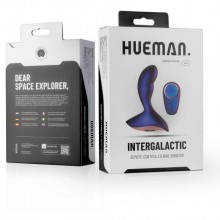 Стильный массажер простаты «Intergalactic» с пультом управления, фиолетовый, рабочая длина 8.5 см, EDC Wholesale HUE005, коллекция Hueman, длина 12.6 см.