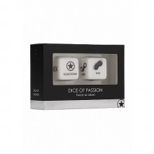 Игральные кубики Dice Of Passion - Black Dice Of Passion, бренд Shots Media, из материала Пластик АБС, длина 2 см.