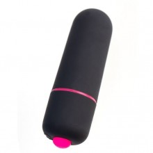 Черная вибропуля «A-Toys Braz» с 10 режимами вибрации, общая длина 5.5 см, диаметр 1.7 см, 761057, бренд ToyFa, цвет Черный, длина 5.5 см.