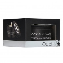 Массажная свеча с феромонами «Massage Candle Pheremone Scented», 100 гр, Shots OU455PHE, из материала Воск, цвет Черный