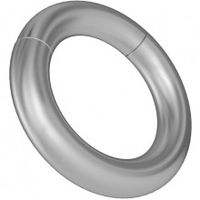 Серебристое магнитное кольцо-утяжелитель на мошонку,, бренд Джага-Джага, цвет Серебристый, диаметр 4 см.