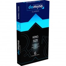 Презервативы гладкие «Domino Classic King size» увеличенного размера, 6 шт., 723930dom, из материала Латекс, цвет Прозрачный