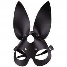 Черная кожаная маска с длинными ушками из натуральной кожи, Sitabella 3186-1, бренд СК-Визит, цвет Черный