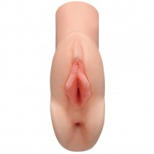 Мастурбатор вагина и анус «Pdx Plus Perfect Pussy Double Stroker», цвет телесный, 2 в 1, RD60621, бренд PipeDream, из материала TPR, длина 14.2 см.