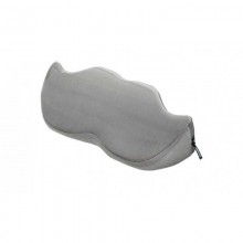 Подушка для любви «Mustache Wedge» в форме усов, серая микрофибра, Liberator 14975405, из материала Ткань, длина 60 см.