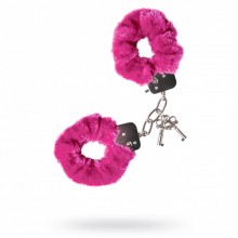 Наручники «Штучки-дрючки» меховые розовые, 690204, цвет Розовый