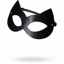 Оригинальная черная маска «Кошка» из кожи, Штучки-дрючки 690059, из материала Кожа, цвет Черный