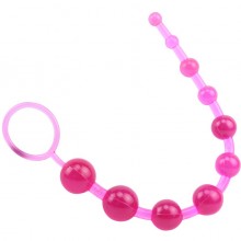 Анальная цепочка «Sassy Anal Beads», розовая, Chisa CN-331223110, из материала ПВХ, коллекция Hi-Basic, длина 26.3 см.