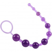 Анальная цепочка «Sassy Anal Beads», фиолетовая, Chisa CN-331223171, из материала ПВХ, коллекция Hi-Basic, длина 26.3 см.
