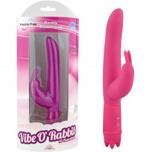 Вибратор «10 Function Vibe-O rabbit», цвет розовый, 86001-pinkHW, бренд Aphrodisia, из материала Силикон, длина 21 см.