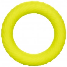 Эрекционное кольцо «Link Up Ultra-Soft Edge», цвет желтый, SE-1349-25-3, бренд CalExotics, диаметр 3.75 см.