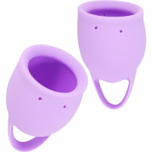 Набор менструальных чаш «Natural Wellness Orchid Lavander», 4000-04lola, бренд Lola Games, из материала Силикон, цвет Розовый, 20 мл.