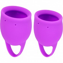 Набор менструальных чаш «Natural Wellness Tulip pink», 4000-02lola, бренд Lola Games, из материала Силикон, цвет Розовый, 20 мл.