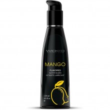 Лубрикант со вкусом тропического манго «Wicked Aqua Mango», 90464, из материала Водная основа, 60 мл.