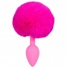 Анальная втулка с кроличьим хвостиком «Colorful Joy Bunny Tail», розовая, общая длина 13 см, You2Toys 5182120000, бренд Orion, цвет Розовый, длина 7 см.