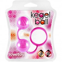 Вагинальные шарики «KEGEL BALLS », цвет розовый, Lovetoy 46701, бренд LoveToy А-Полимер, длина 17 см.