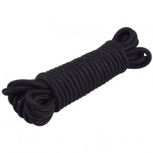 Черная веревка для любовных игр Chisa, CN-484538642, из материала Хлопок, цвет Черный, 10 м.