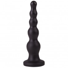 Черная анальная елочка из 5 звеньев, рабочая длина 15 см, Lovetoy 422400, бренд LoveToy А-Полимер, цвет Черный, длина 17 см.