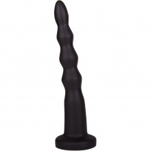 Черная анальная елочка из 5 звеньев, общая длина 20 см, LoveToy 422500, бренд Биоклон, цвет Черный, длина 20 см.
