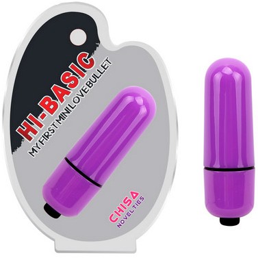 Компактная вибропуля с 7 режимами «My First Mini Love Bullet», цвет сиреневый, Chisa Novelties CN-390900191, из материала Пластик АБС, цвет Фиолетовый, длина 5.5 см.