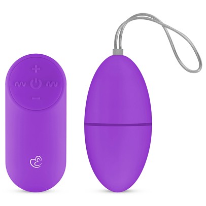 Фиолетовое виброяйцо «Vibrating Egg» с пультом ДУ, EDC ET001PUR, бренд EDC Collections, из материала Пластик АБС, коллекция Easy Toys, длина 6 см.