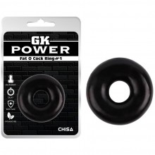 Черное эрекционное кольцо «Fat O Cock Ring 1», внутренний диаметр 1.5 см, Chisa CN-100308962, бренд Chisa Novelties, диаметр 5.4 см.