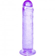 Прозрачный фаллоимитатор на присоске «Intergalactic Distortion Purple», цвет фиолетовый, Lola 7081-02lola, бренд Lola Games, из материала TPR, длина 18 см., со скидкой