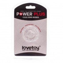 Эрекционное гелевое кольцо прозрачное, диаметр 4.5 см, Биоклон LoveToy LV1432, бренд LoveToy А-Полимер, диаметр 4.5 см.