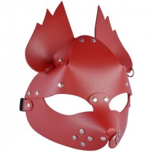 Красная кожаная маска «Белочка», Sitabella 3419-2, цвет Красный