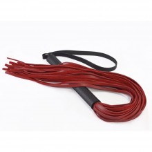Красная плеть с черной ручкой «Классика», длина 58 см, СК-Визит Ситабелла 3367-2, из материала Кожа, цвет Красный, длина 58 см.