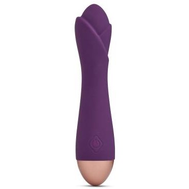 Фиолетовый вибратор c наконечником в форме цветка «Ooh La La Purple Flower», общая длина 18 см, So Divine J06016, длина 18 см.